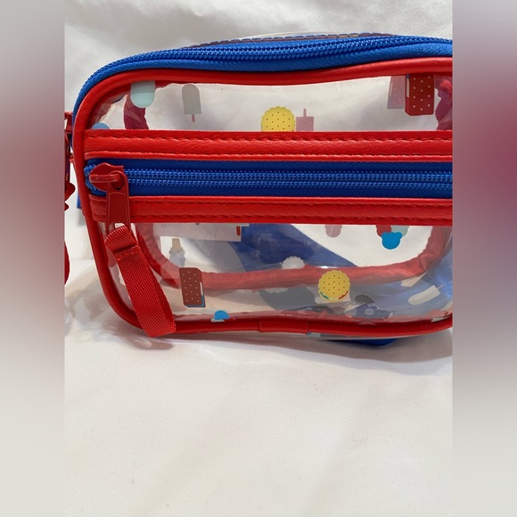 Cat & Jack Kids Straw Tote with Patches and Clear Pouch Belt Bag - Picture 3 of 14